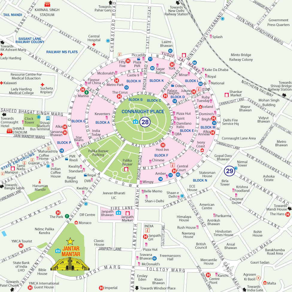 New Delhi map